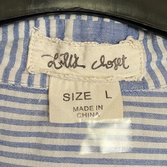 WOMEN Sz-L From Lili’s Closet- Button-Up Long Sleeves Top- Super Soft & Light - Picture 12 of 13